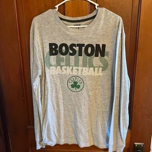 Boston Celtics Gray Long Sleeve Shirt (Large)
